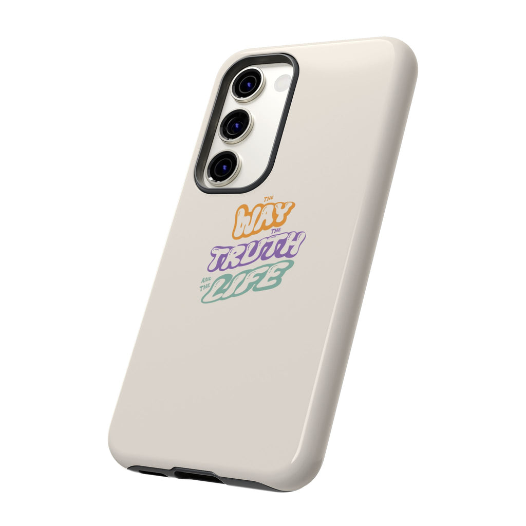 'Way,Truth,Life' Pastel Graphic Protective Tough Case