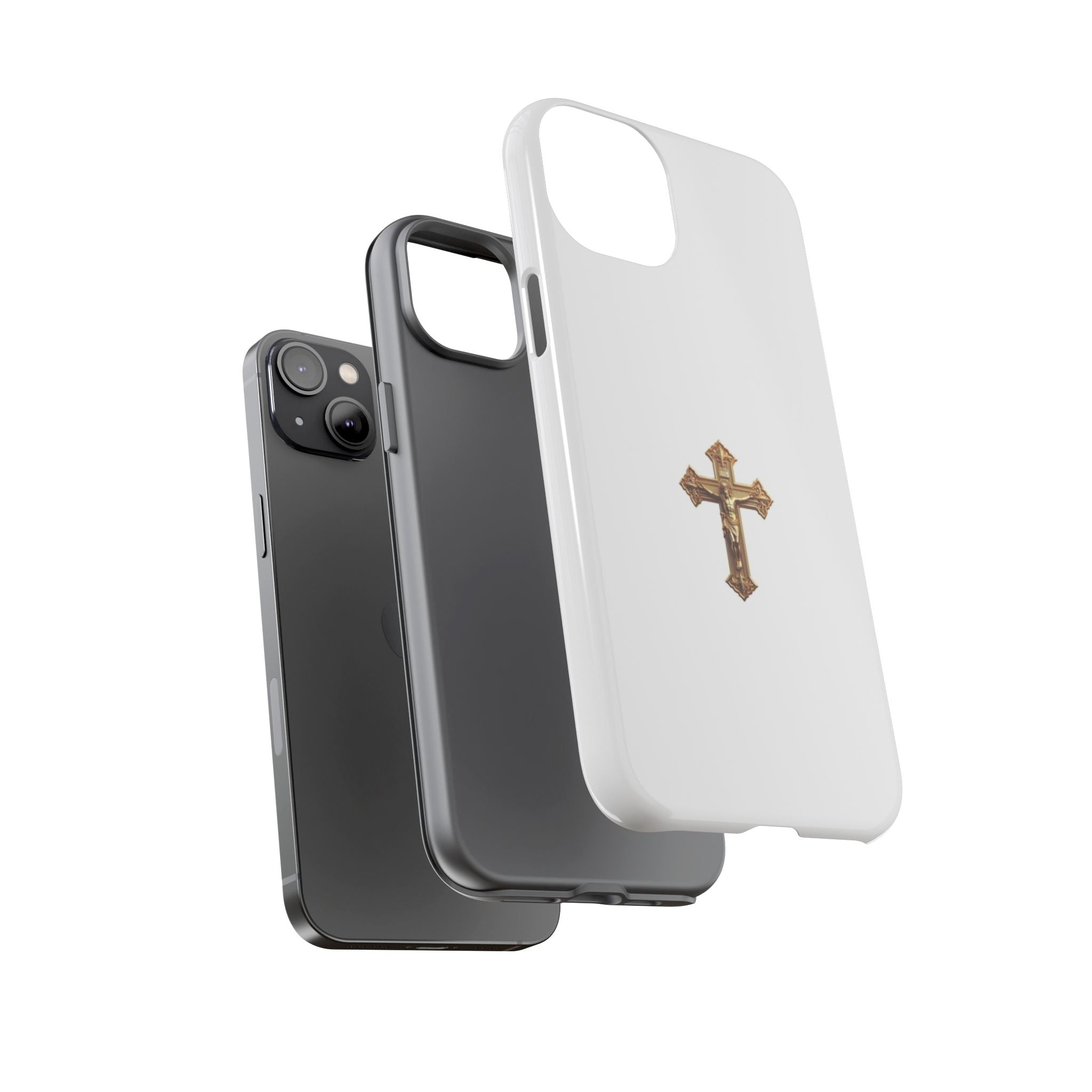 Gold Cross Tough Phone Case | Protective Cover
