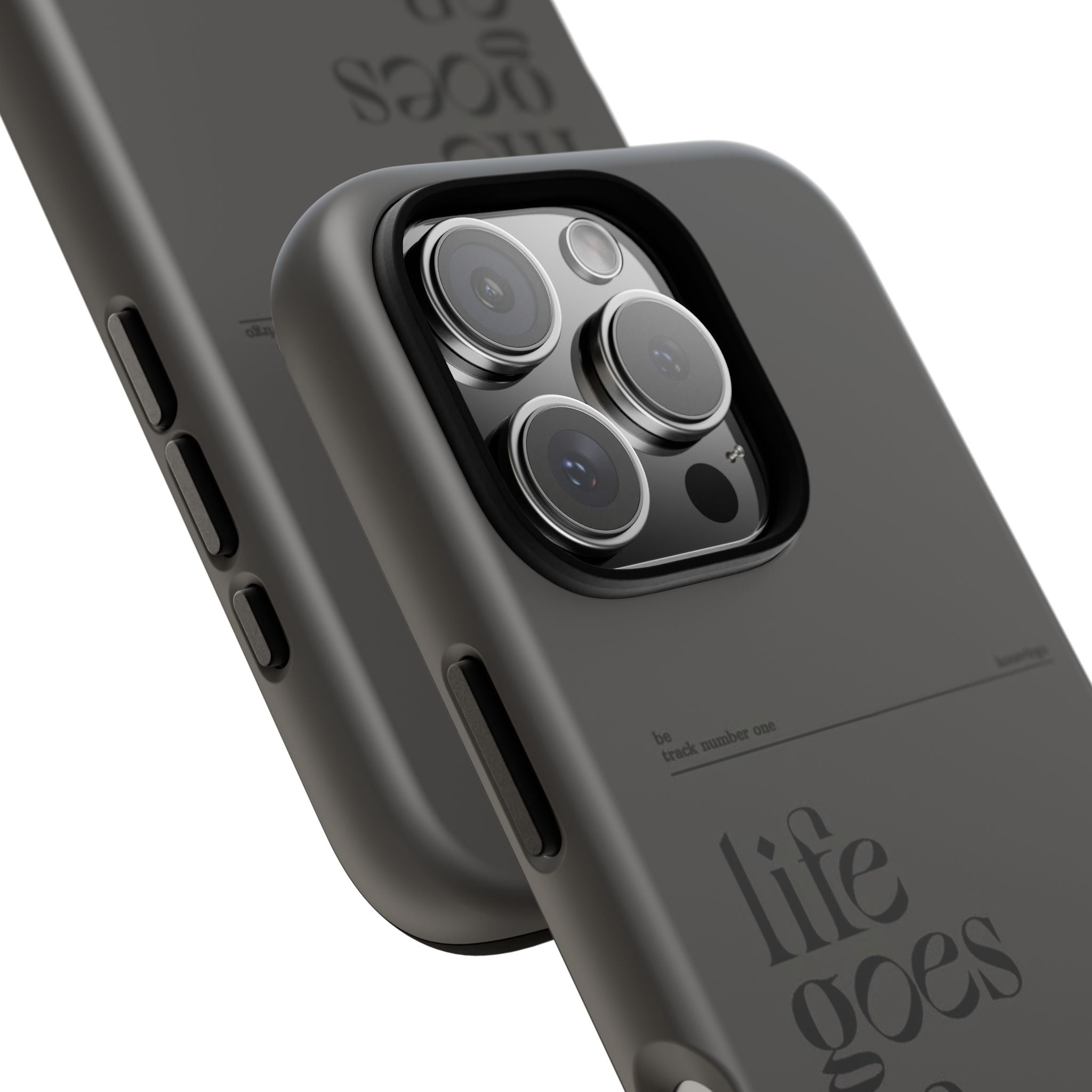iPhone Case — Minimal 'life goes on' Protective Silicone Cover