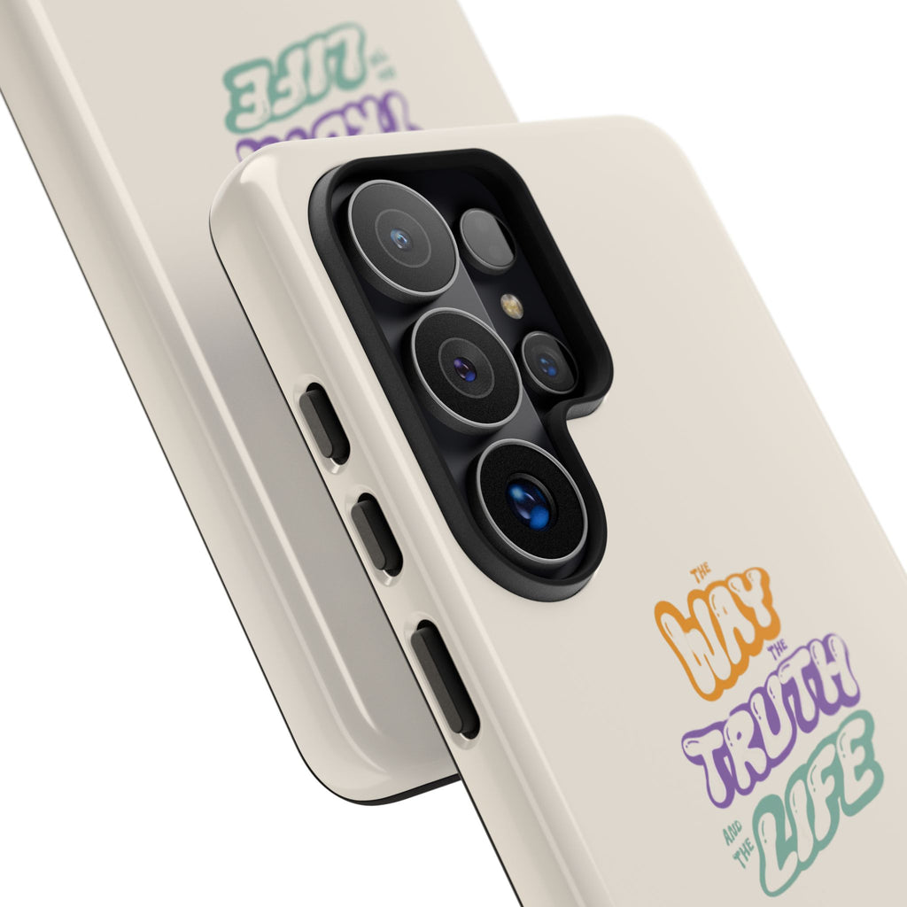'Way,Truth,Life' Pastel Graphic Protective Tough Case
