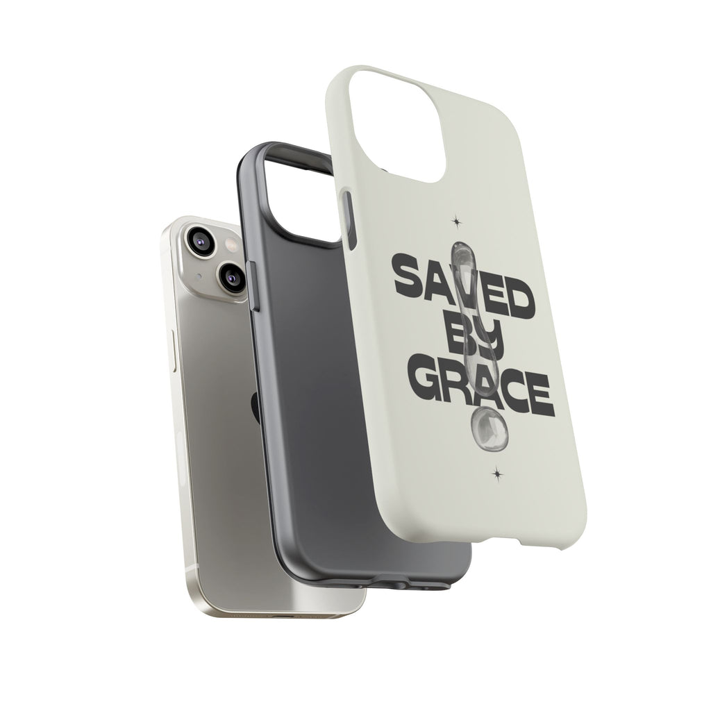 Saved By Grace Tough Phone Case — Christian Faith iPhone Cover