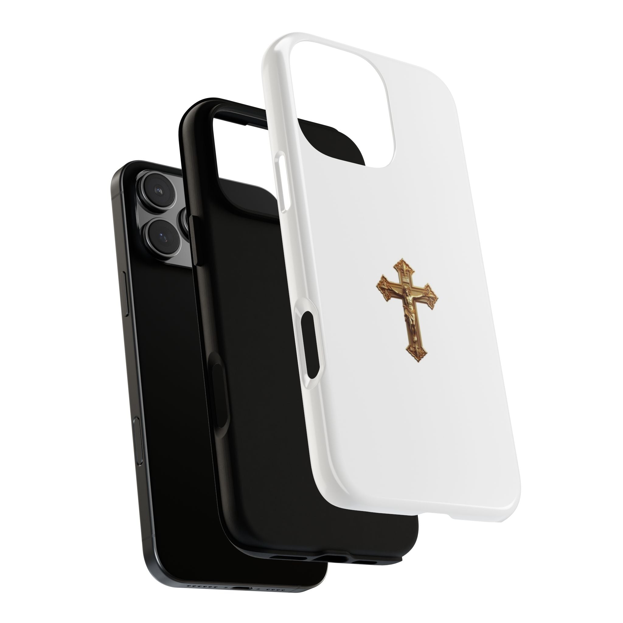 Gold Cross Tough Phone Case | Protective Cover