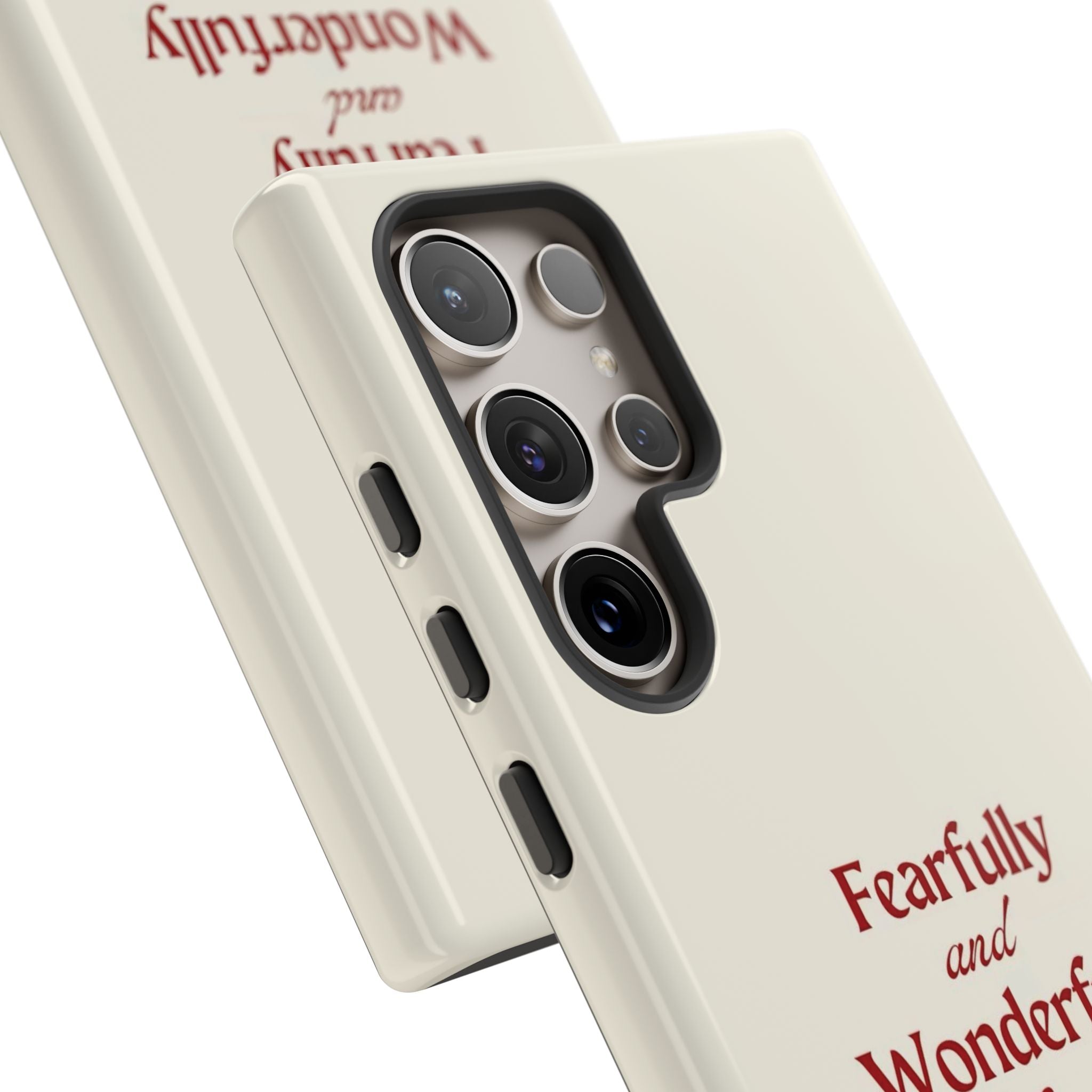 Tough Phone Case — "Fearfully and Wonderfully Made" Christian Scripture Protective Case