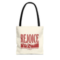 "Rejoice" Graphic Tote Bag