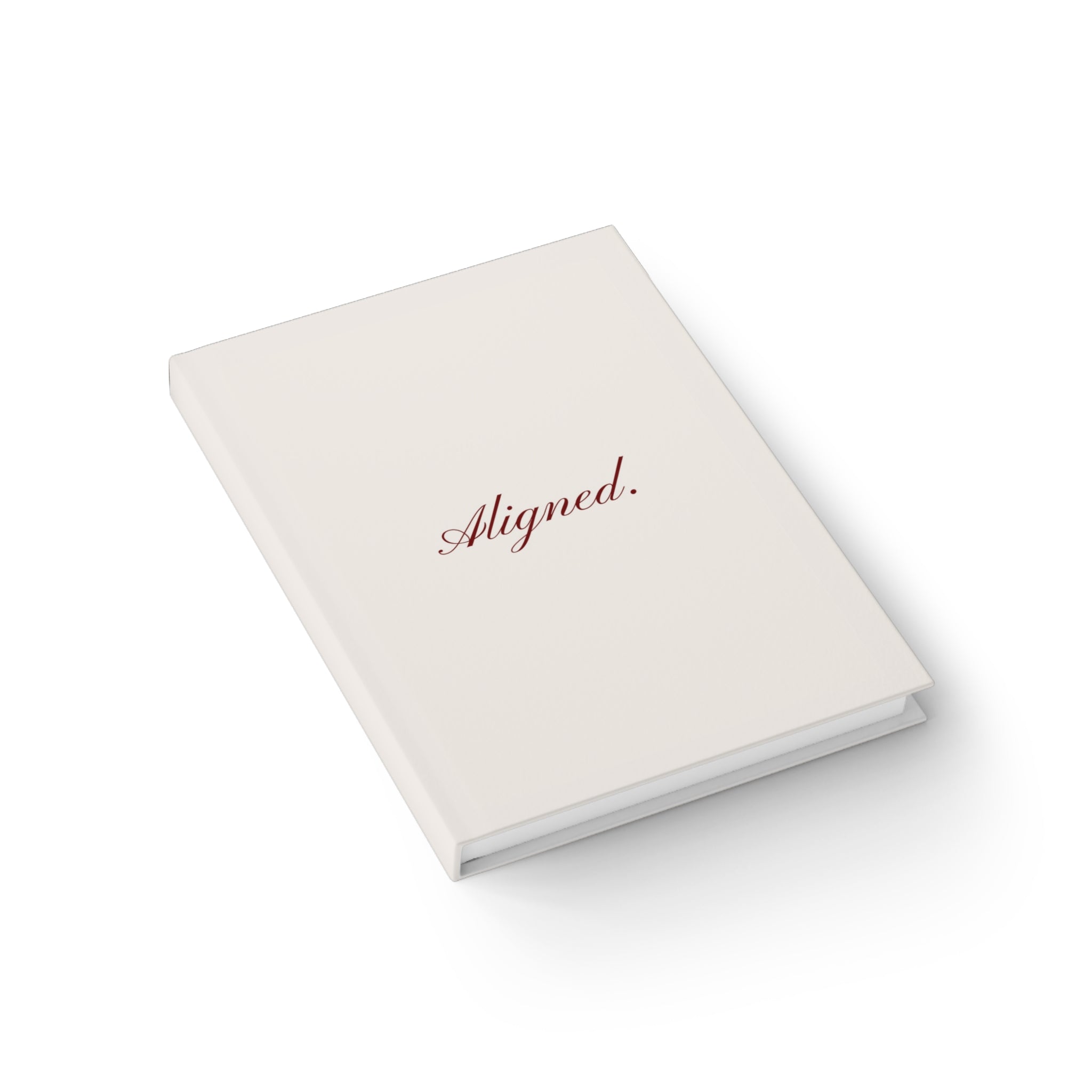 "Aligned" Hardcover Ruled Journal — Minimalist Daily Planner & Self-Reflection Notebook