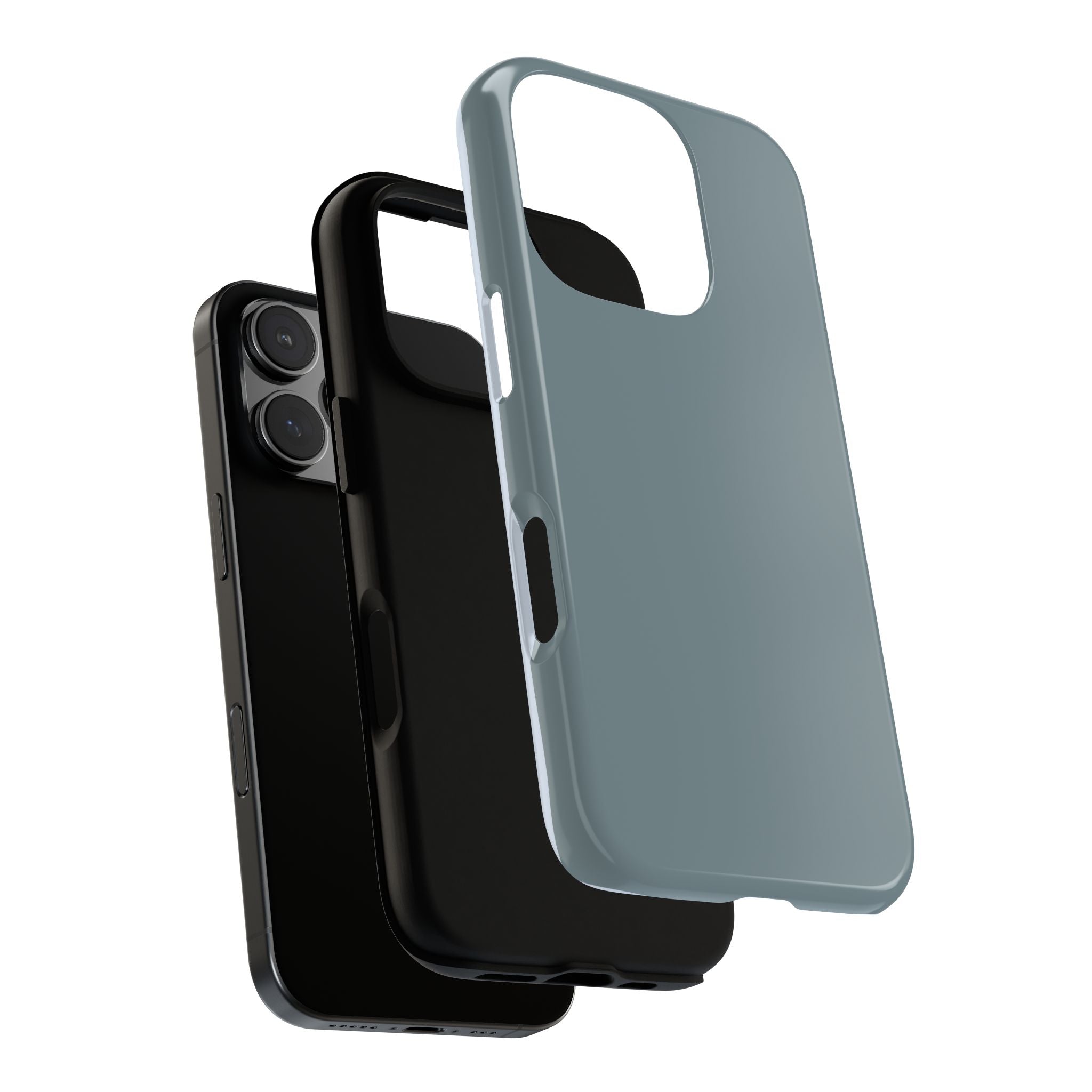 Tough iPhone Case - Blue/Grey Color