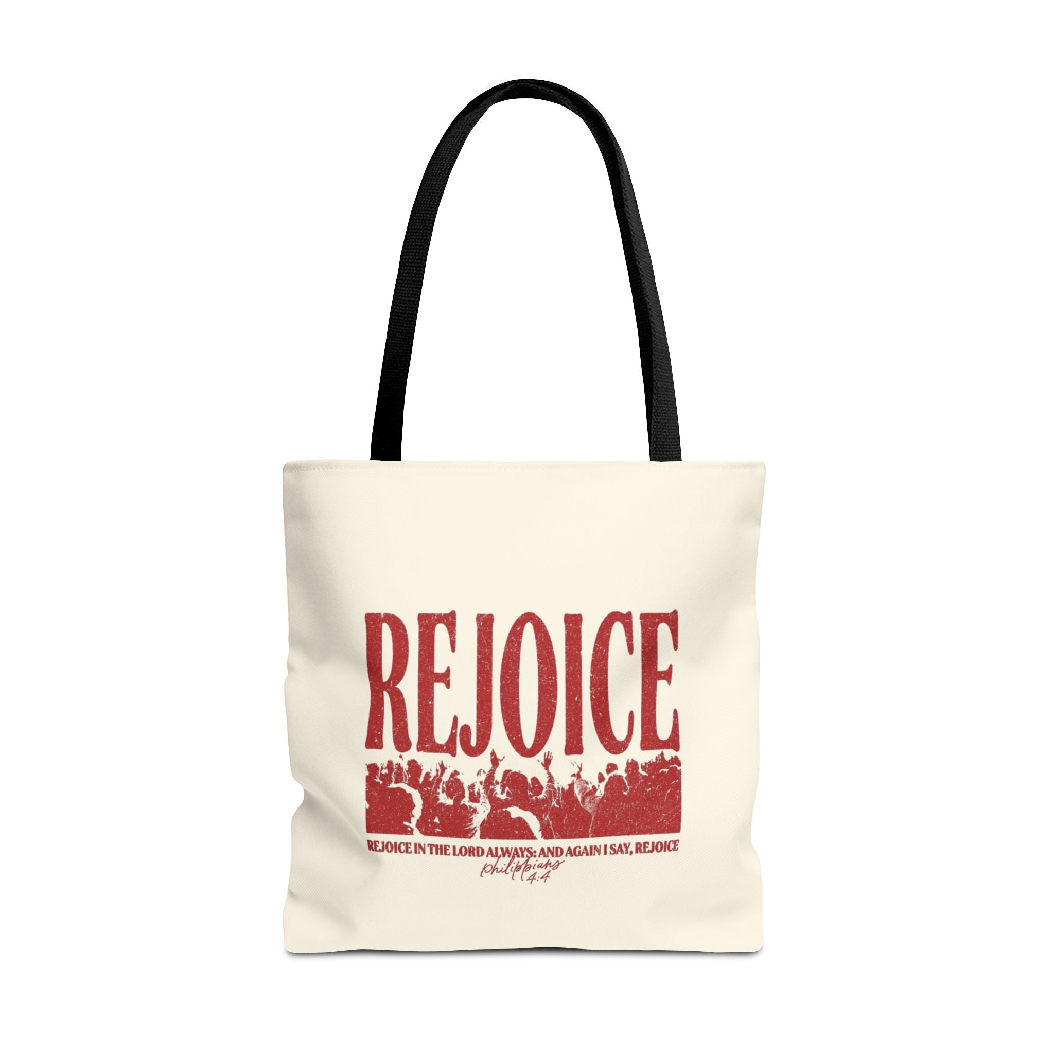 "Rejoice" Graphic Tote Bag