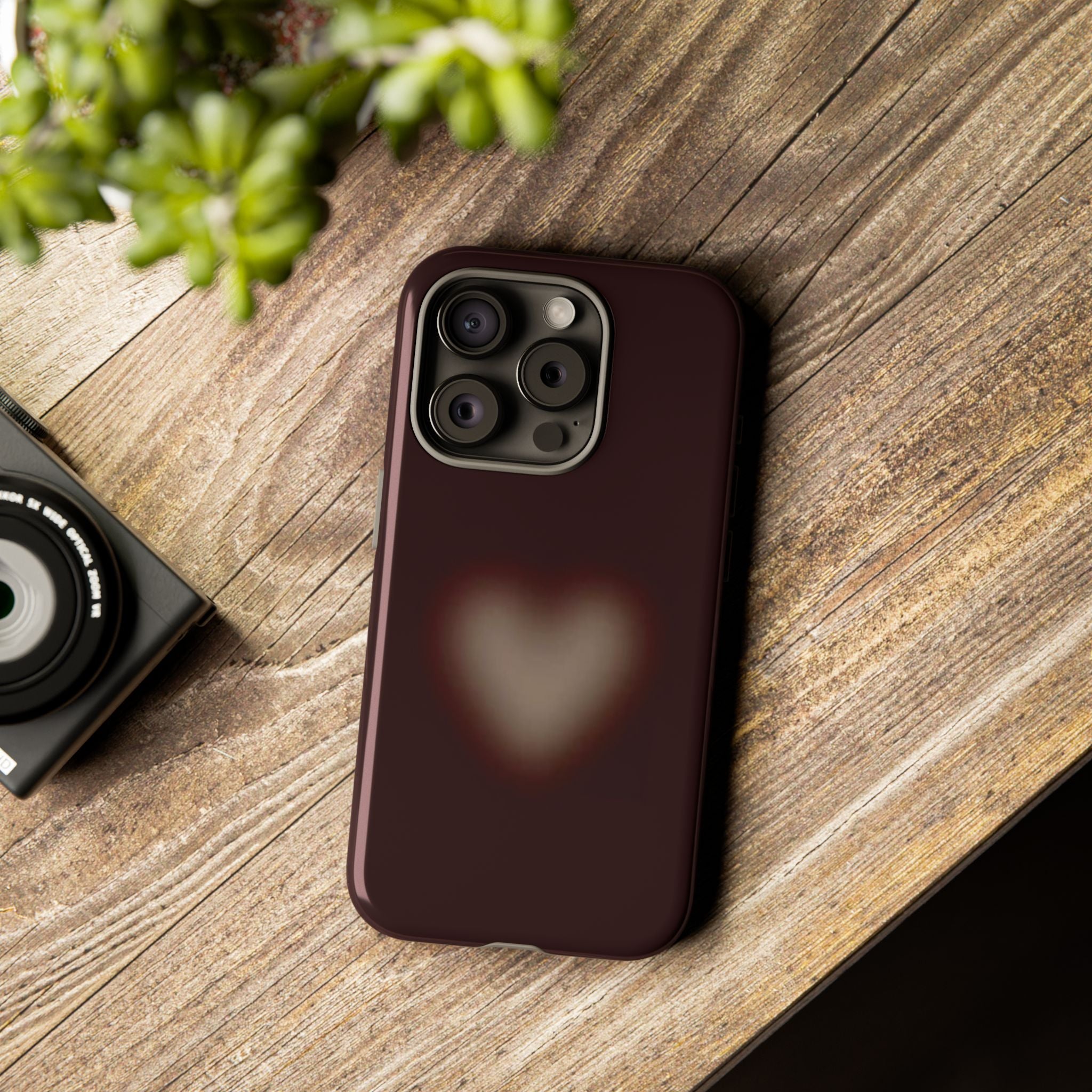 Tough Cases — Blurred Heart Protective iPhone Case