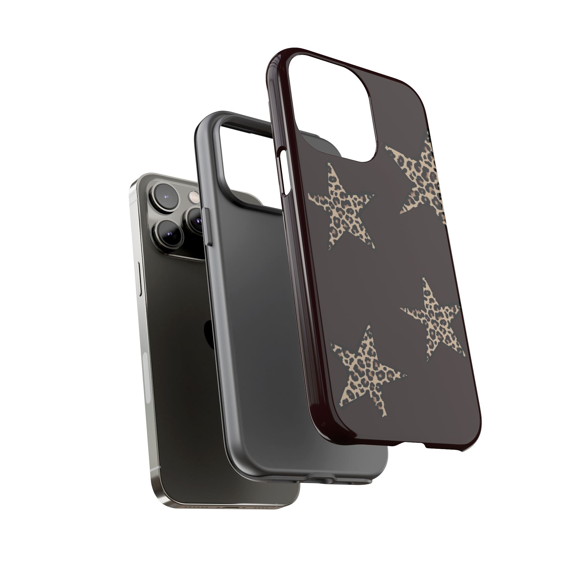 Leopard Star iPhone Case — Chic Brown Protective Tough Case