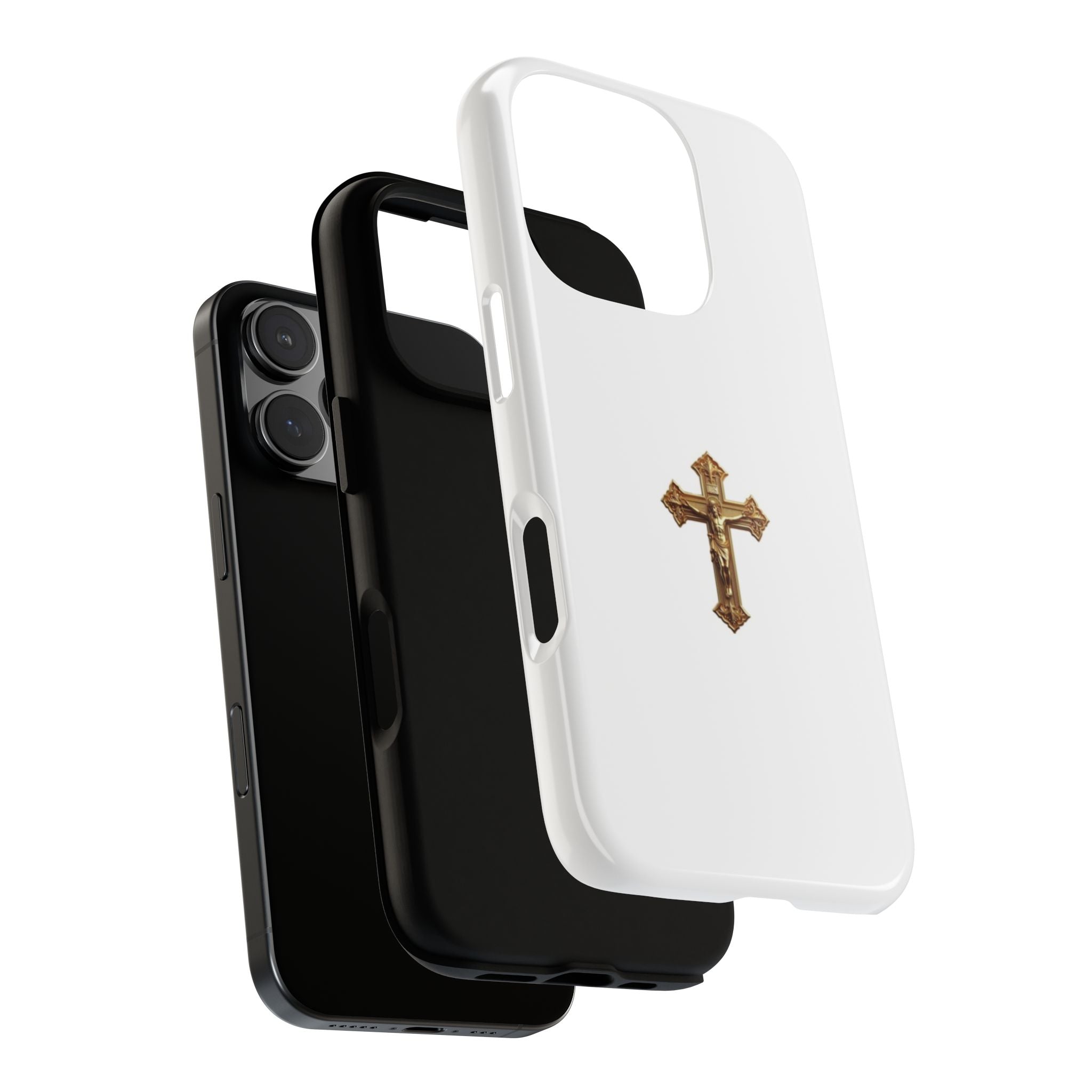 Gold Cross Tough Phone Case | Protective Cover