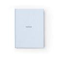 Hardcover Light Blue Ruled Notebook — Minimal 'Notebook' Hardcover Journal for Notes & Journaling