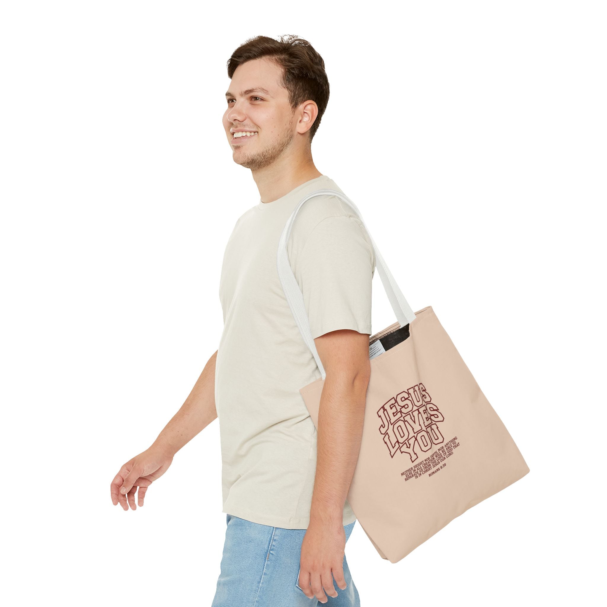 Jesus Loves You Canvas Tote Bag