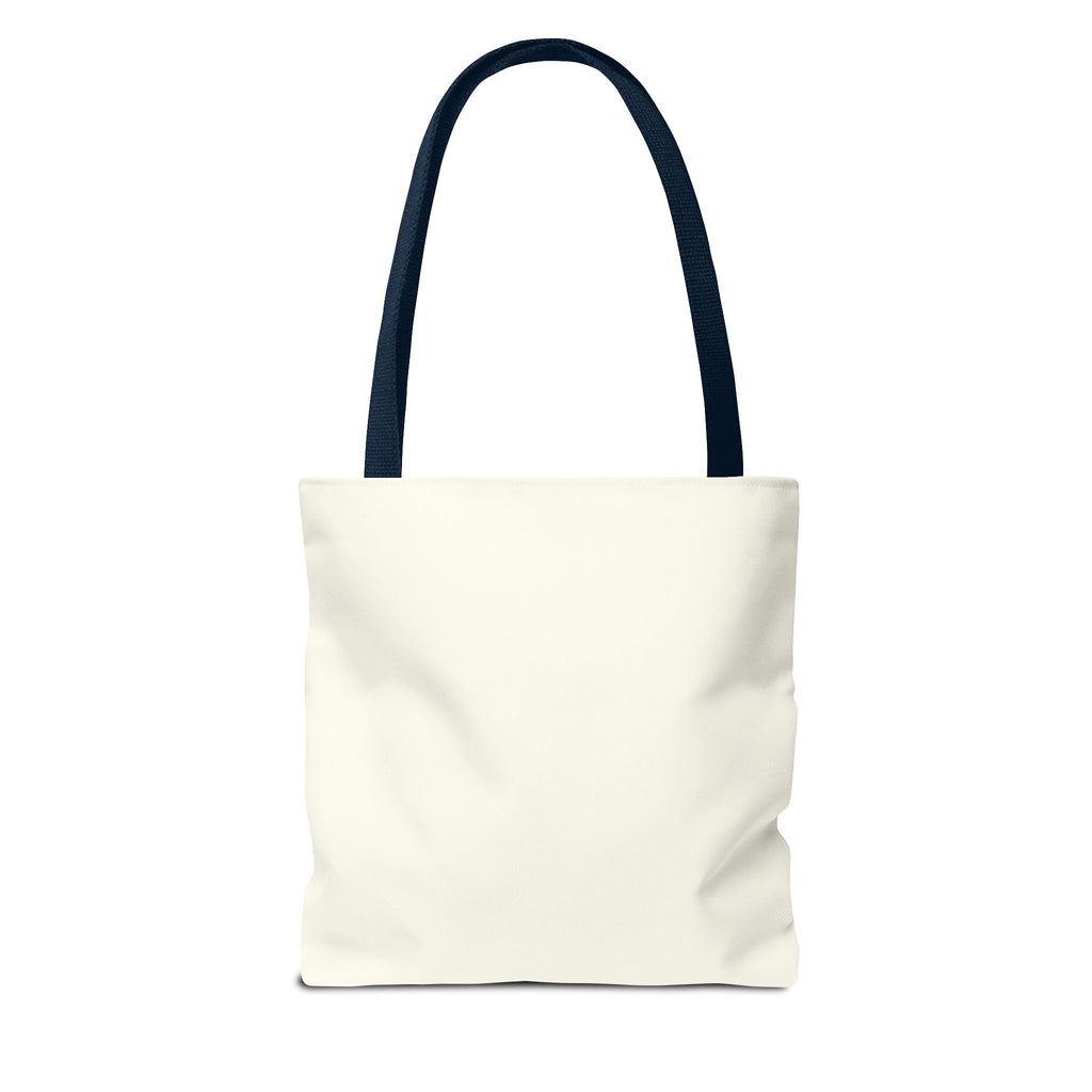Heaven Music Tote Bag - Retro Blue Graphic All-Over Print
