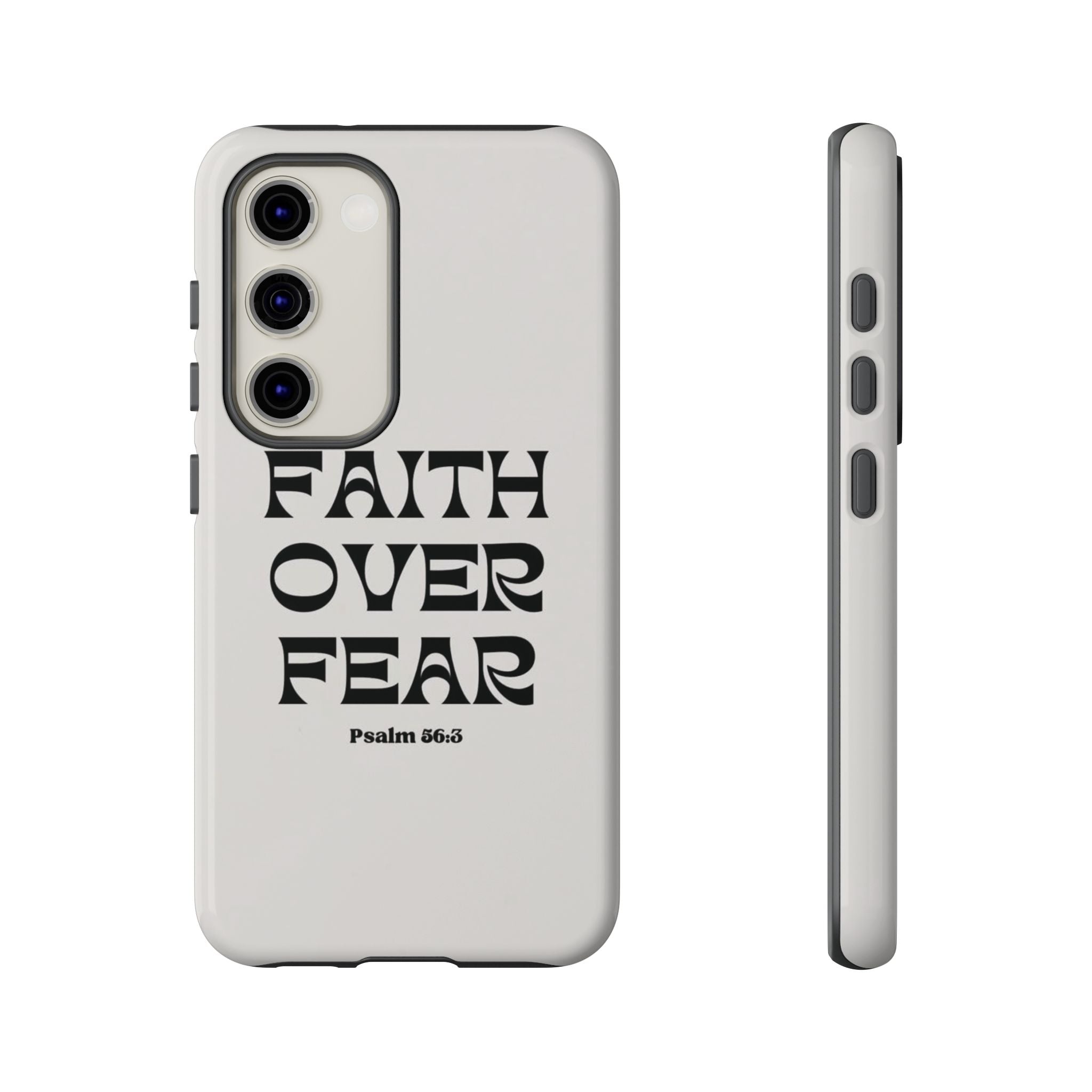 Faith Over Fear Phone Case — Psalm 56:3 Christian Protective Phone Cover