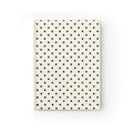 Polka Dot Hardcover Journal — Classic Black & Cream Ruled Notebook for Notes, Planning & Gifts