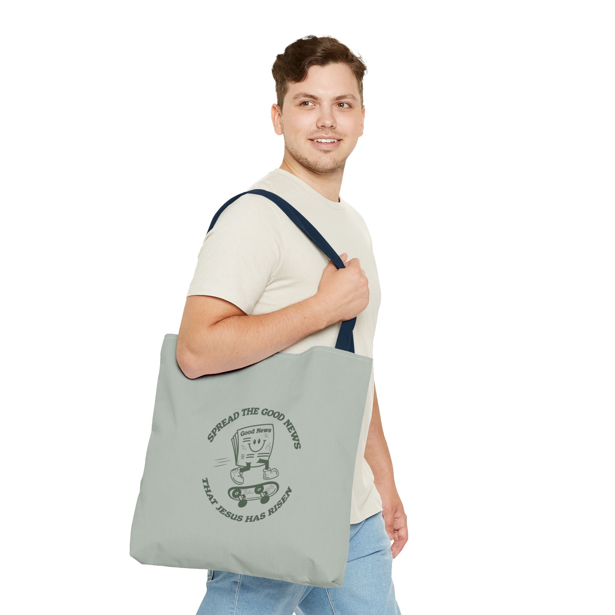 "Jesus Has Risen" Quote Tote Bag