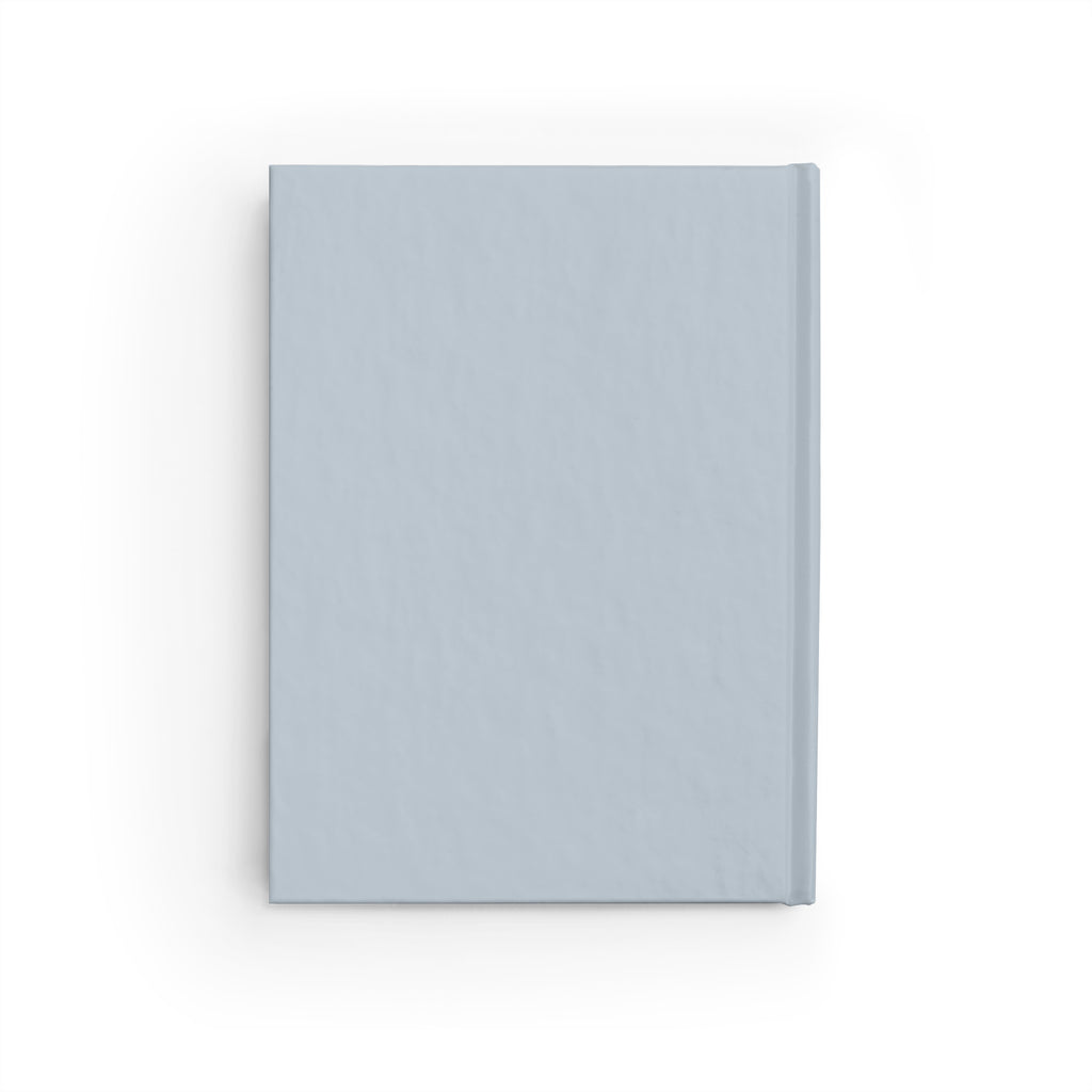 Hardcover Ditsy Daisy Ruled Journal — Soft Blue Floral Notebook for Notes & Daily Planning