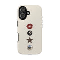 Kiss 8-Ball Star iPhone Case – Trendy Minimalist Protective Cover