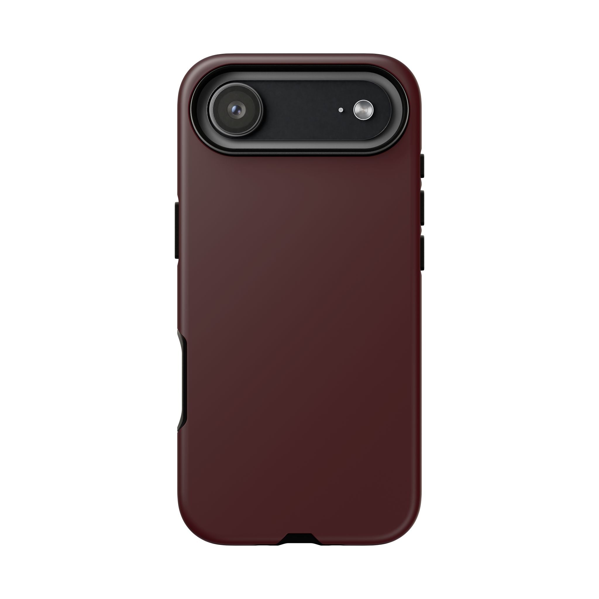 Maroon Tough iPhone Case — Slim Impact-Resistant Protective Cover
