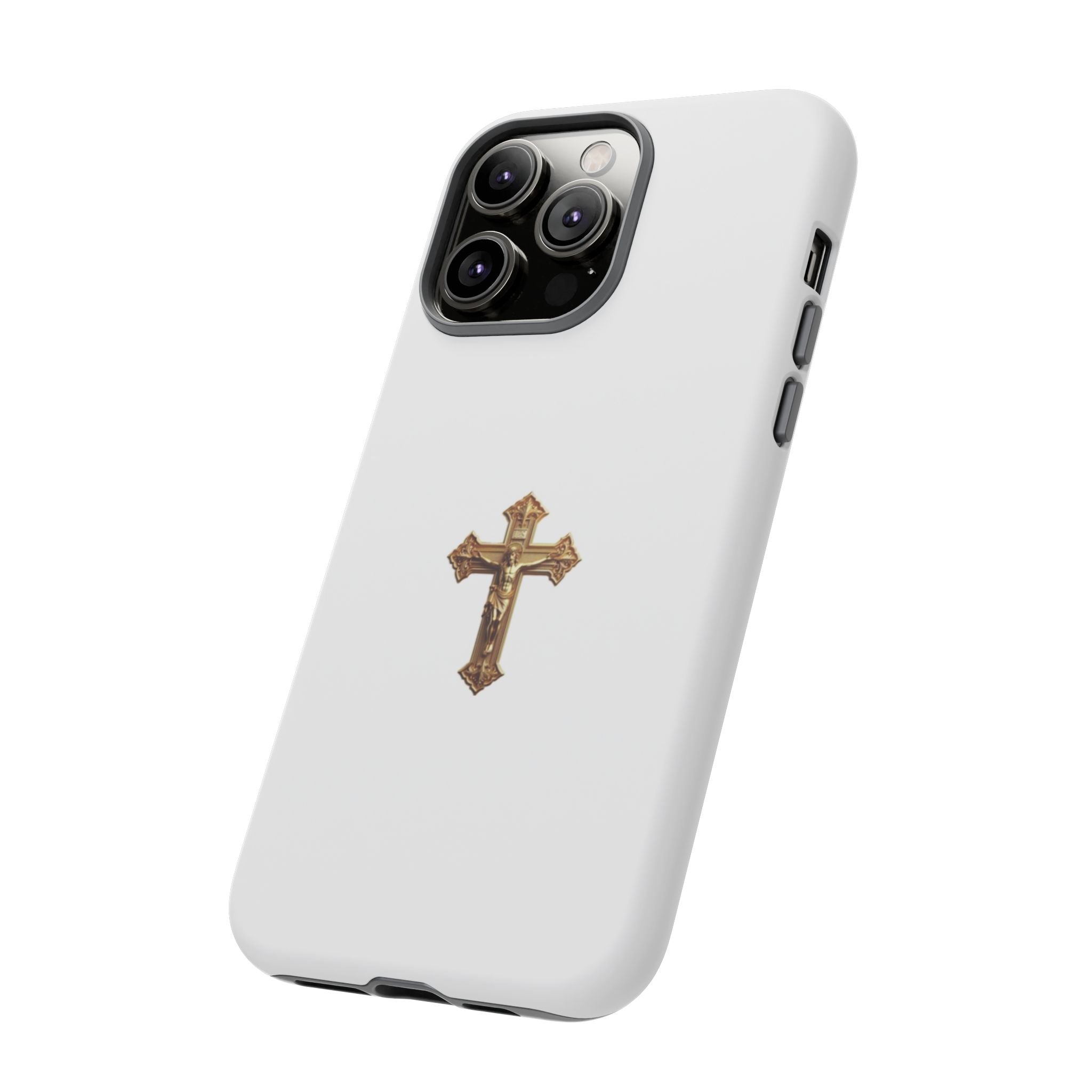 Gold Cross Tough Phone Case | Protective Cover