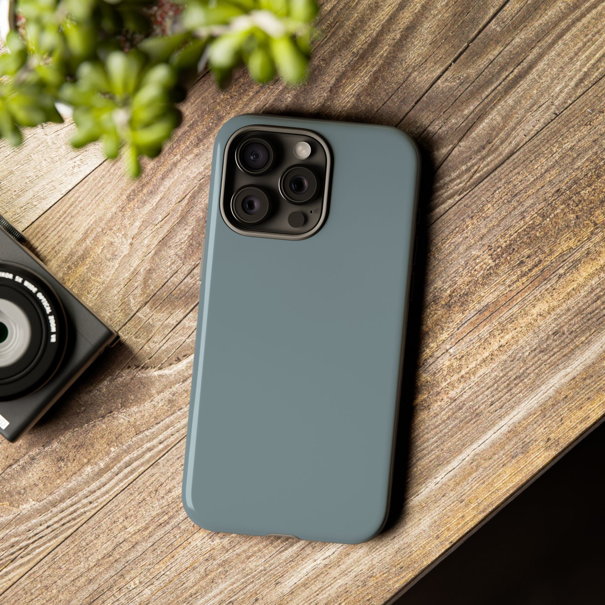 Tough iPhone Case - Blue/Grey Color