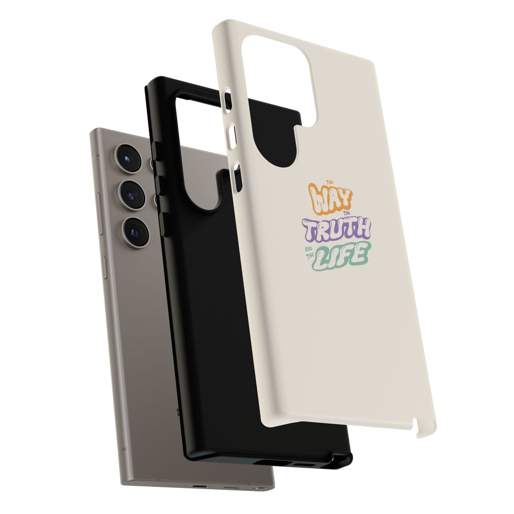 'Way,Truth,Life' Pastel Graphic Protective Tough Case