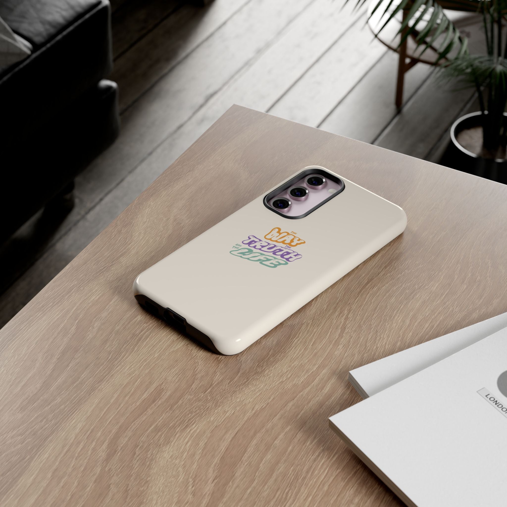 'Way,Truth,Life' Pastel Graphic Protective Tough Case