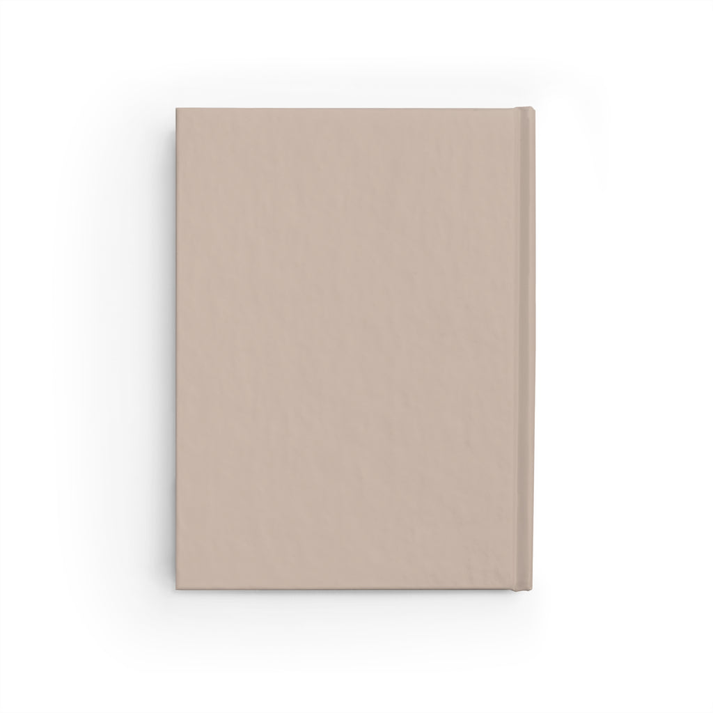 Hardcover Daisy Beige Ruled Journal — Floral Lined Notebook for Notes & Daily Planning