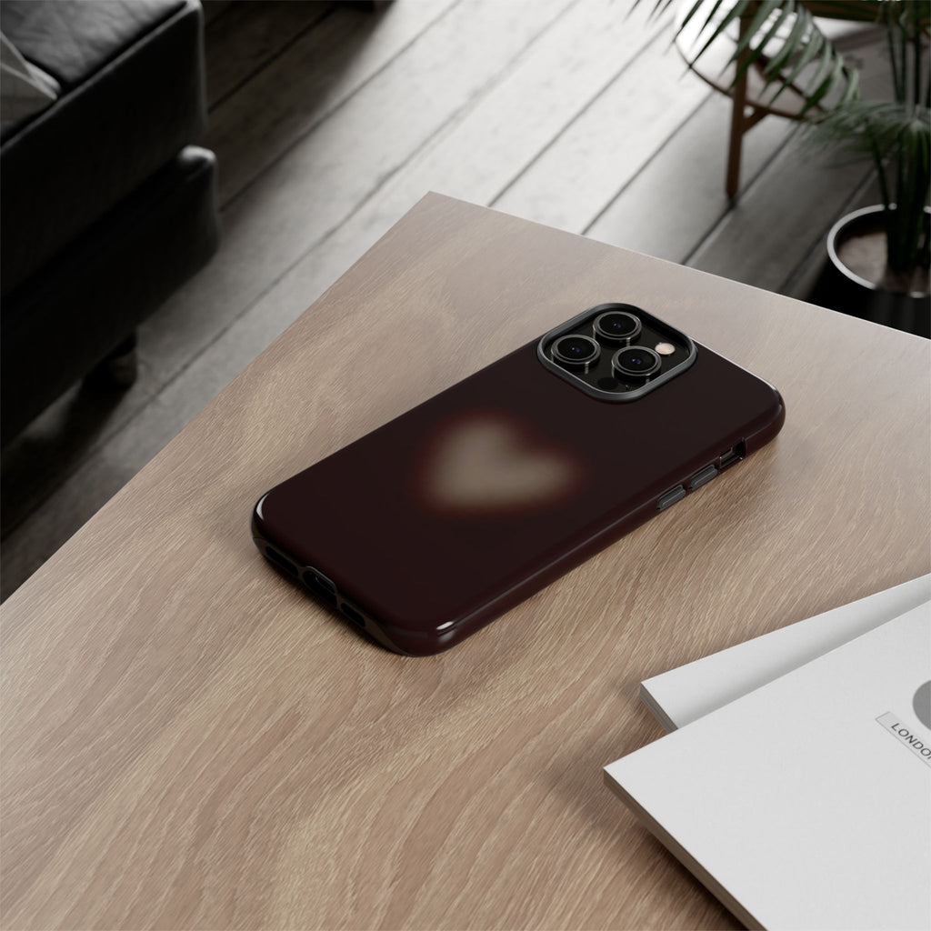 Tough Cases — Blurred Heart Protective iPhone Case