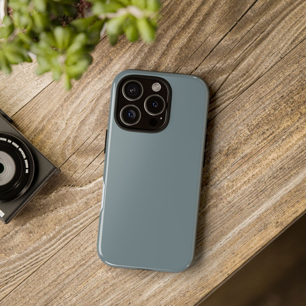 Tough iPhone Case - Blue/Grey Color