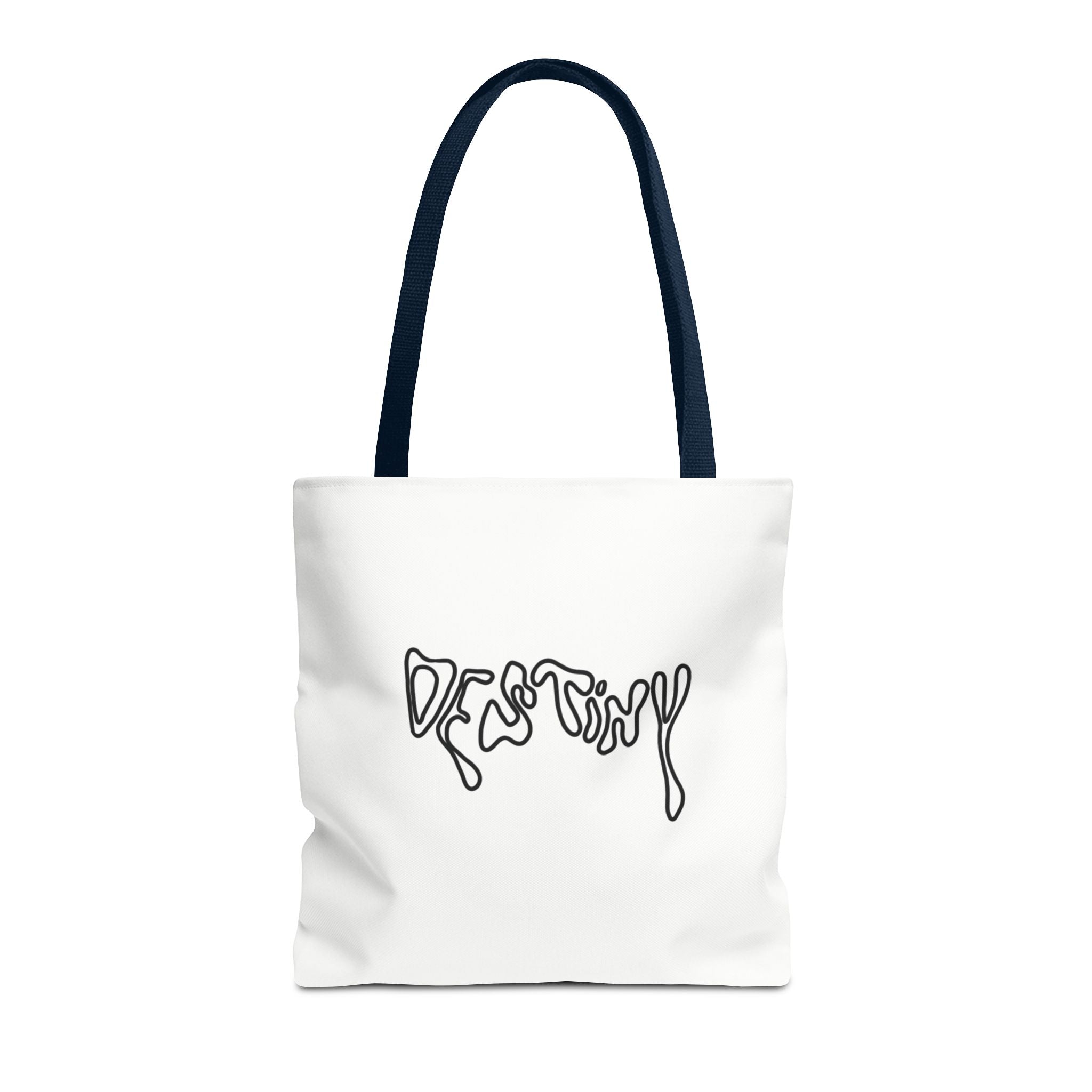 Destiny Script Tote Bag – Minimalist Graphic Canvas Tote