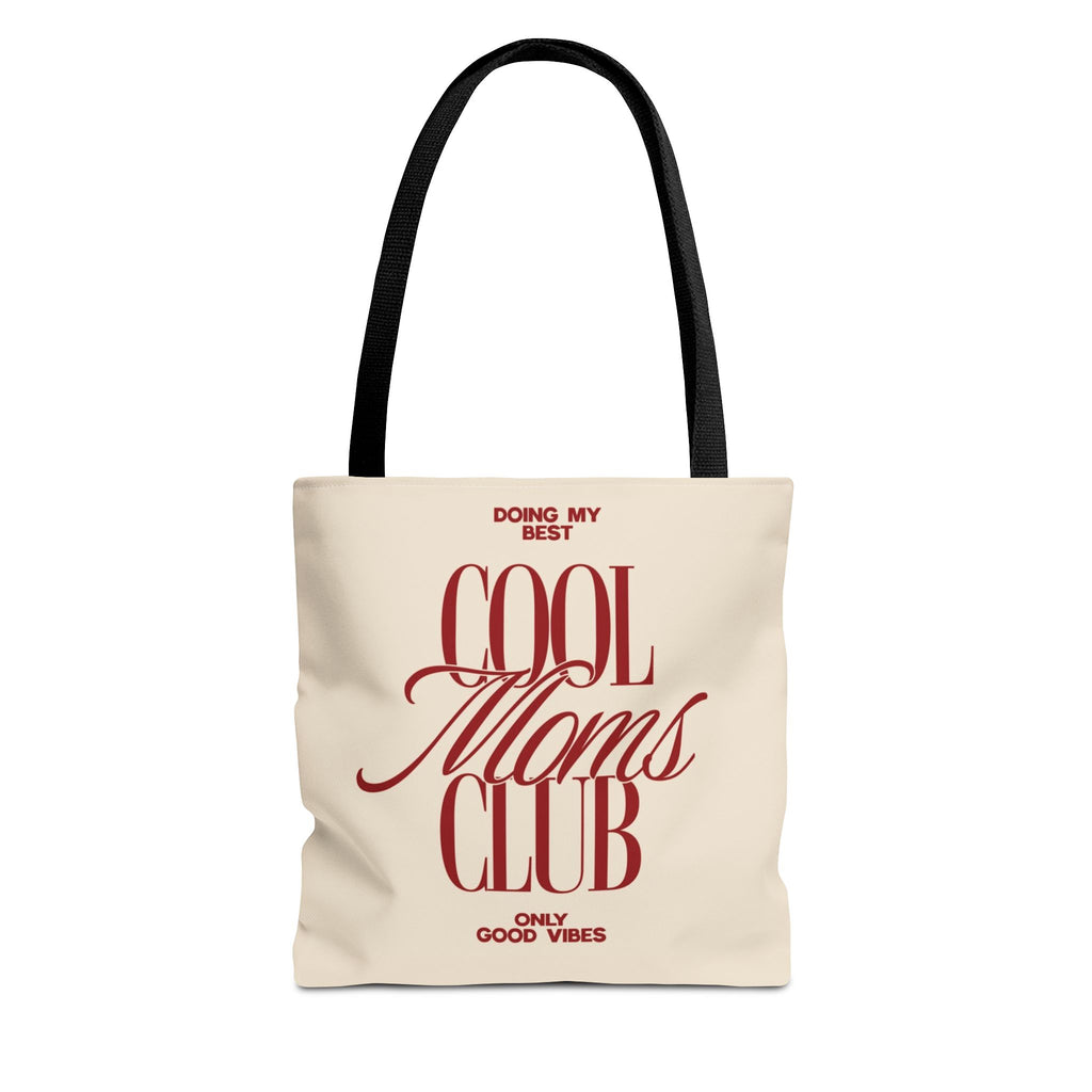 Cool Moms Club Tote Bag — "Doing My Best, Only Good Vibes" Canvas Tote