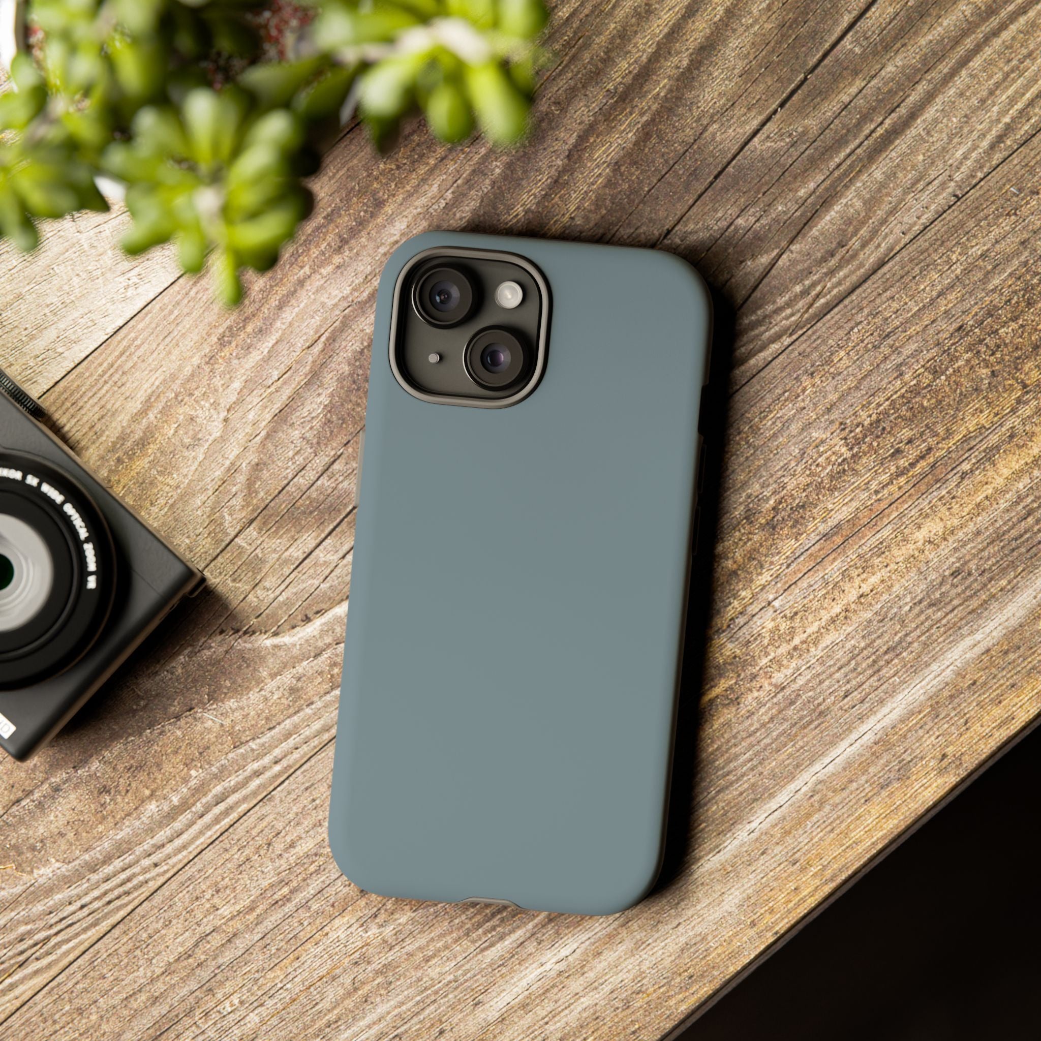 Tough iPhone Case - Blue/Grey Color