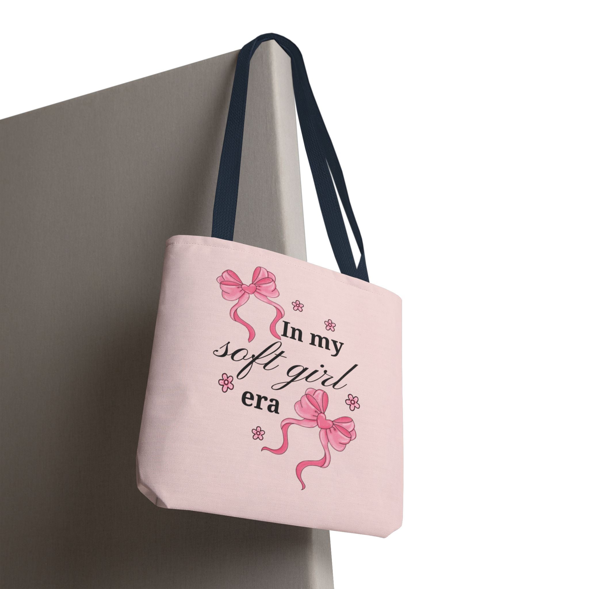 Tote Bag — "In My Soft Girl Era" Pink All-Over Print