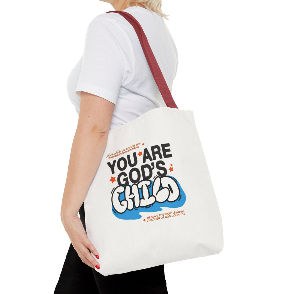 Inspirational "You Are God's Child" Tote Bag