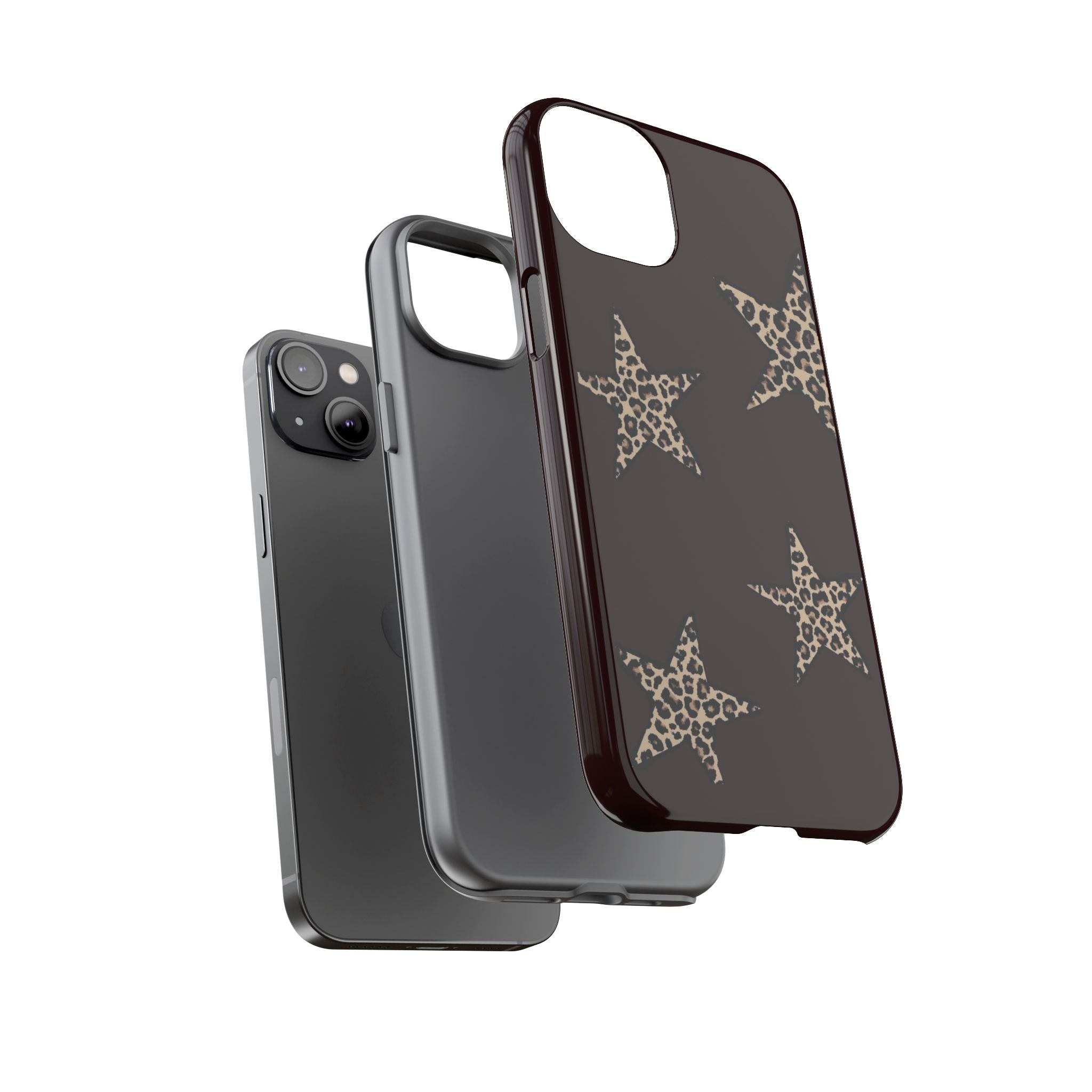 Leopard Star iPhone Case — Chic Brown Protective Tough Case