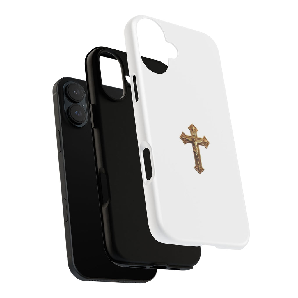 Gold Cross Tough Phone Case | Protective Cover