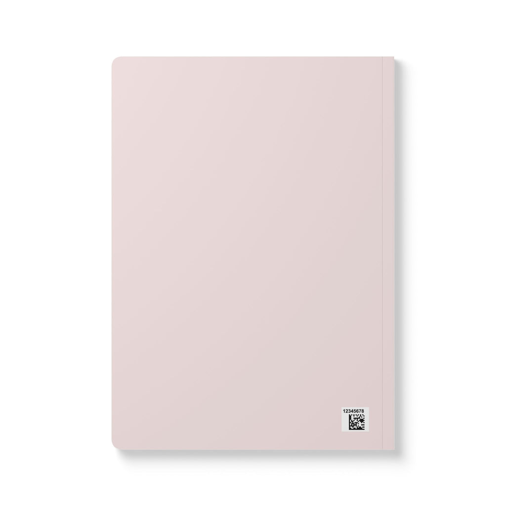 Blush Pink Softcover Journal — Pocket Notebook with Decorative Inside Prints