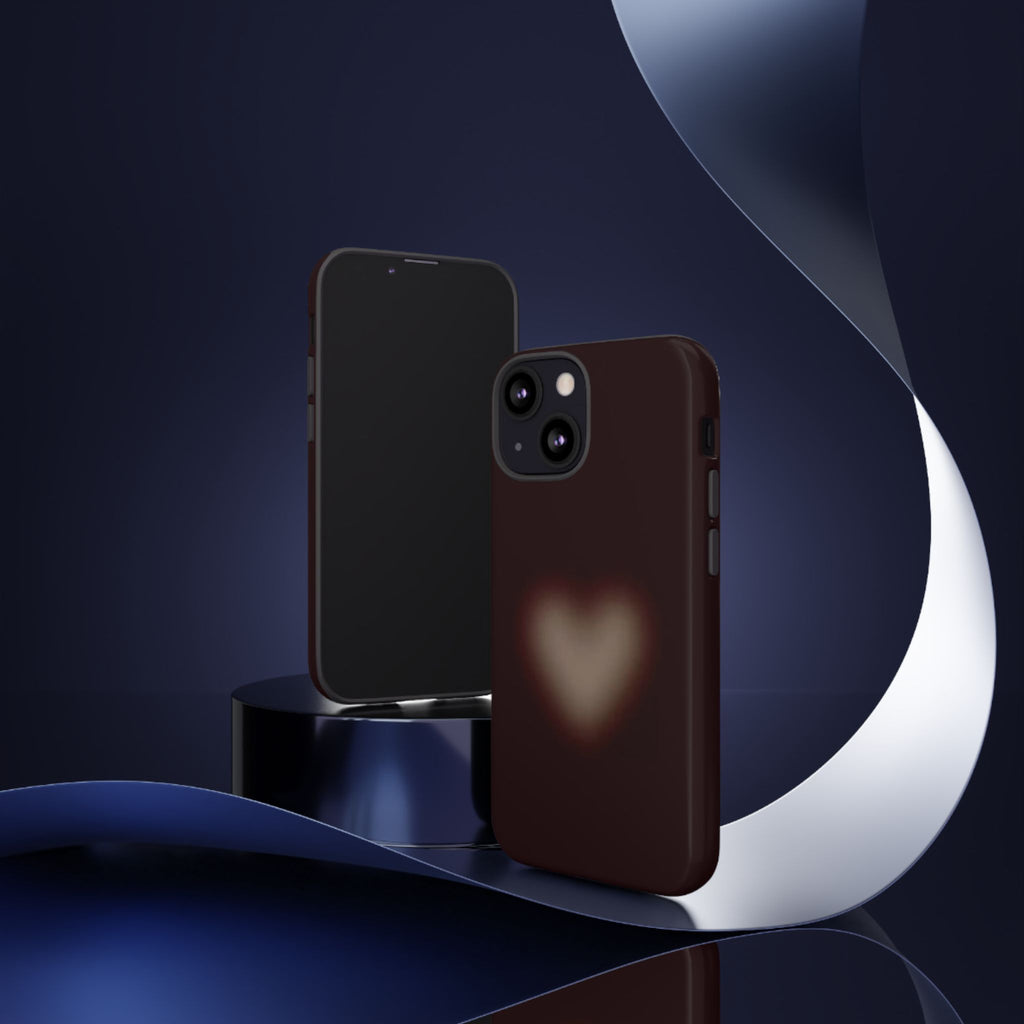 Tough Cases — Blurred Heart Protective iPhone Case