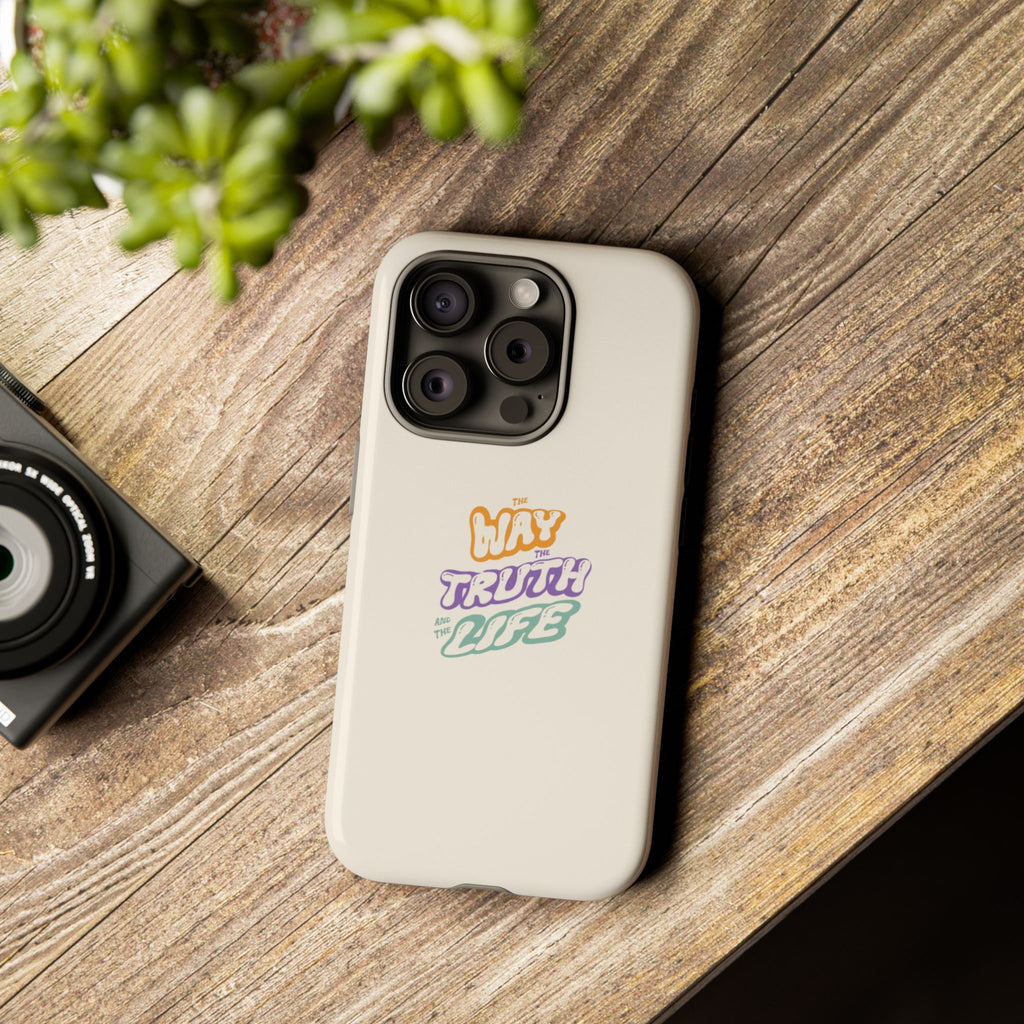 'Way,Truth,Life' Pastel Graphic Protective Tough Case