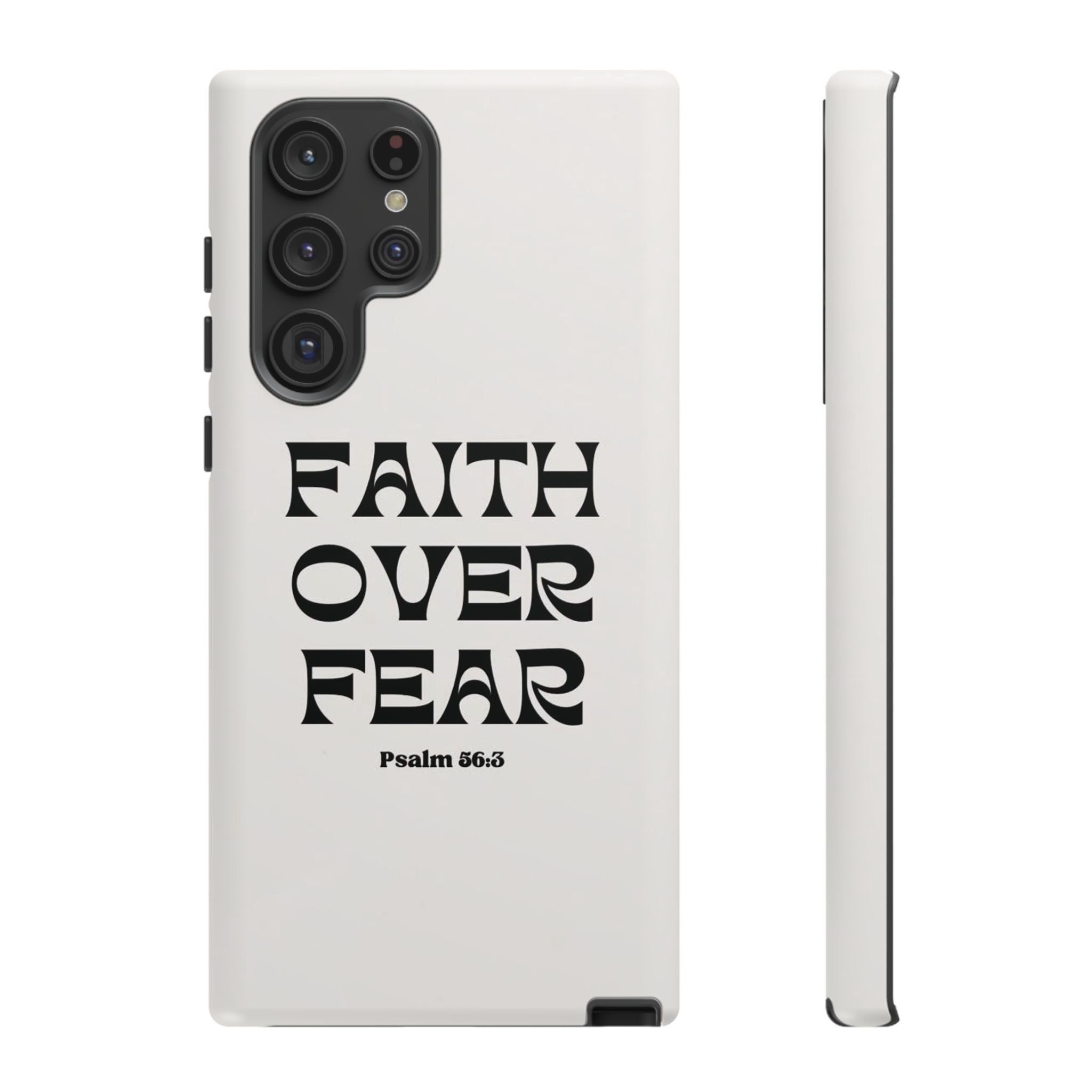 Faith Over Fear Phone Case — Psalm 56:3 Christian Protective Phone Cover