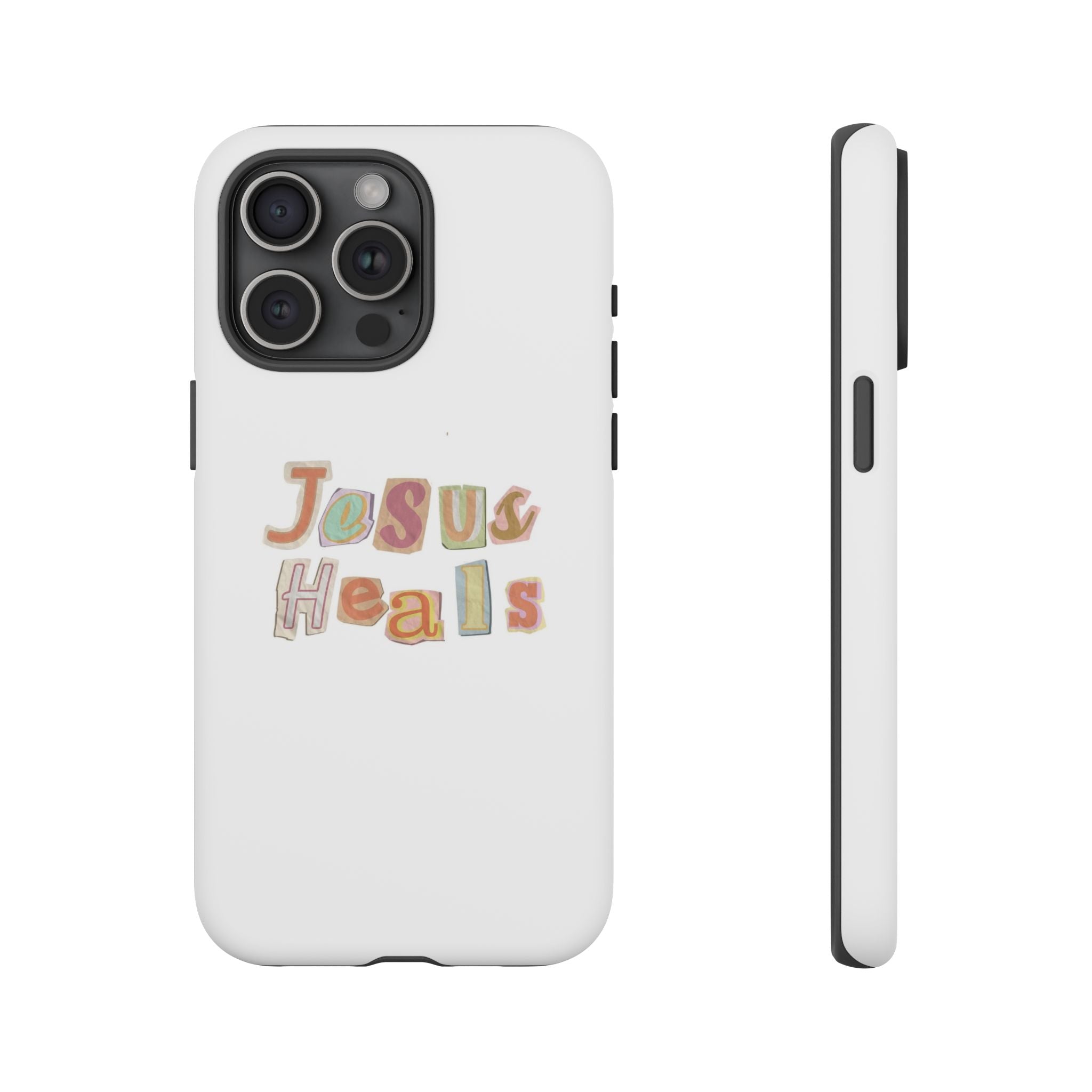 Jesus Heals Phone Case — Christian Faith Inspirational Tough Case