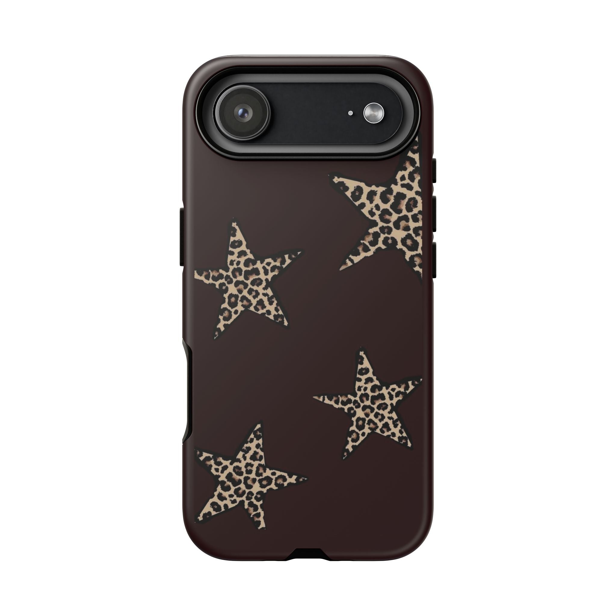 Leopard Star iPhone Case — Chic Brown Protective Tough Case