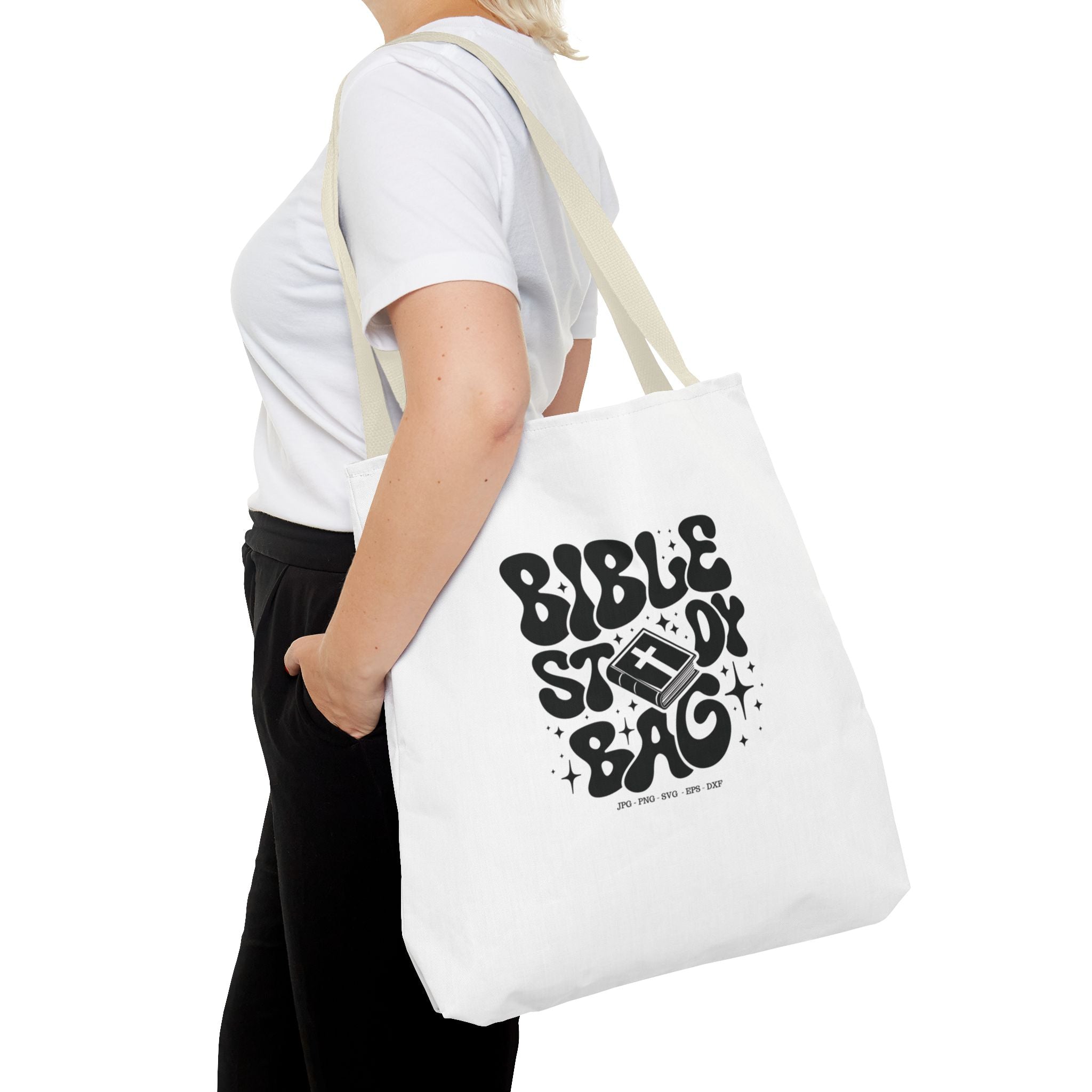 Bible Study Tote Bag – Faith-Inspired Scripture Carryall