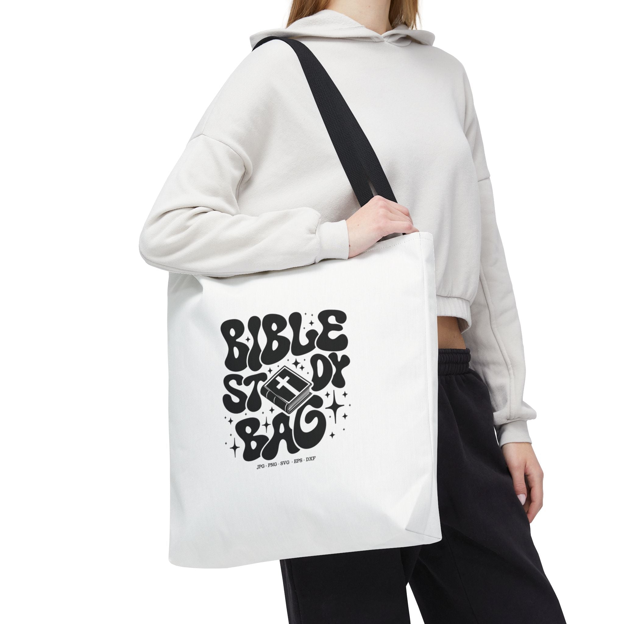 Bible Study Tote Bag – Faith-Inspired Scripture Carryall