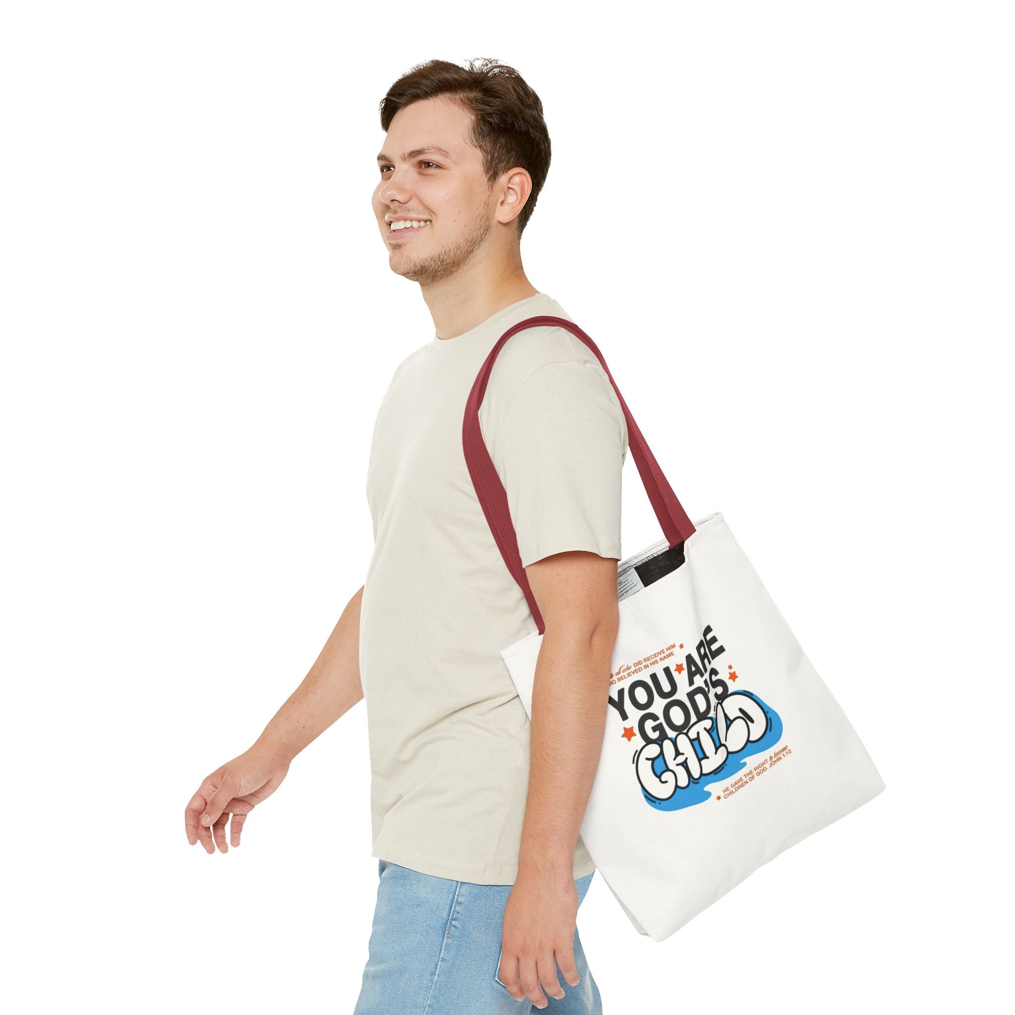Inspirational "You Are God's Child" Tote Bag
