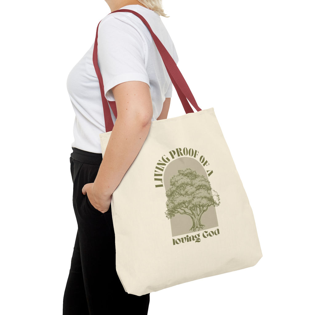 Living Proof Of A Loving God Tote Bag