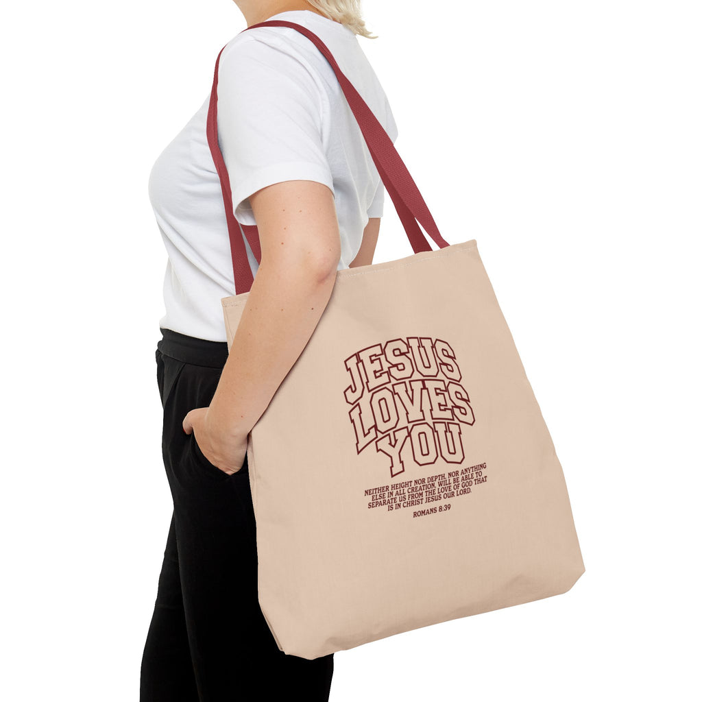 Jesus Loves You Canvas Tote Bag