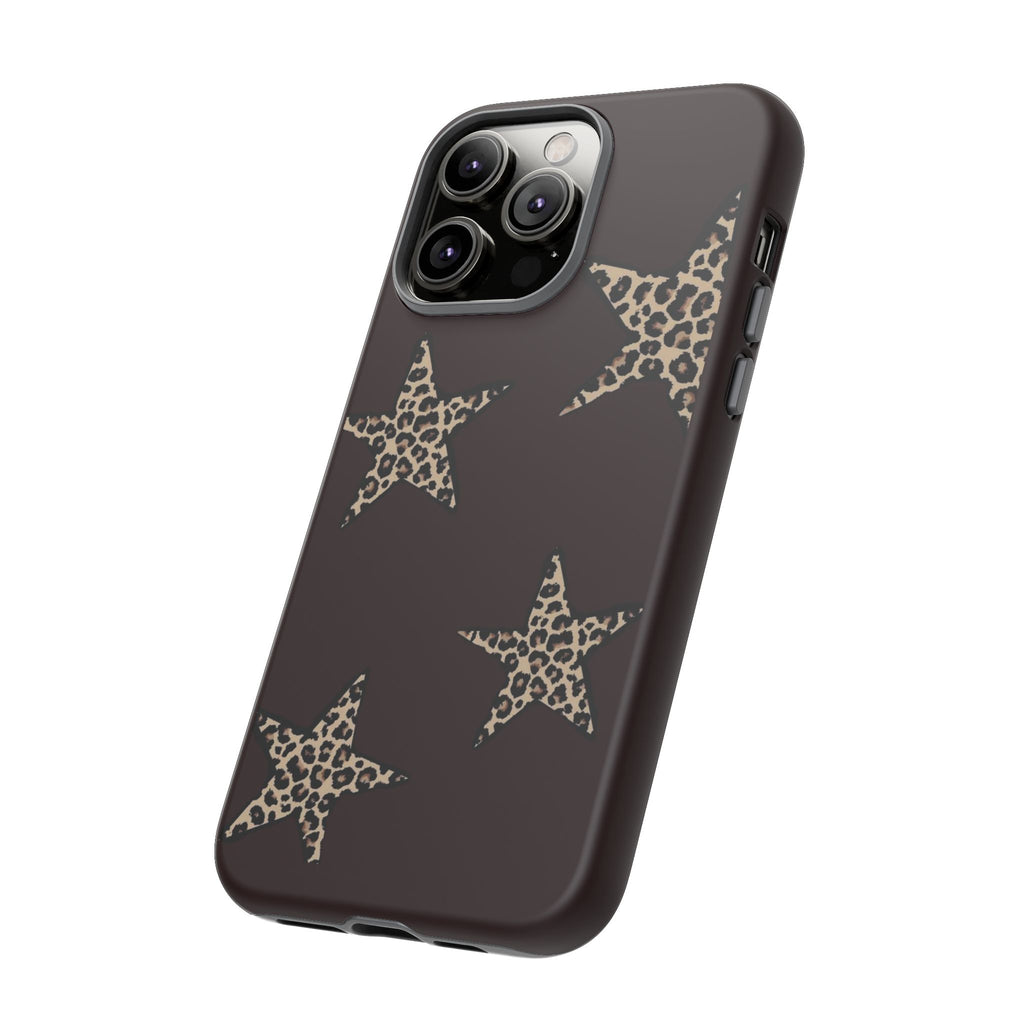 Leopard Star iPhone Case — Chic Brown Protective Tough Case