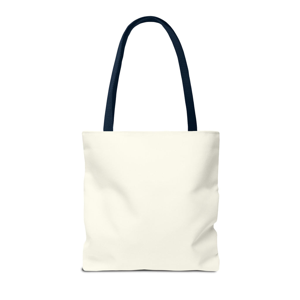 Heaven Music Tote Bag - Retro Blue Graphic All-Over Print
